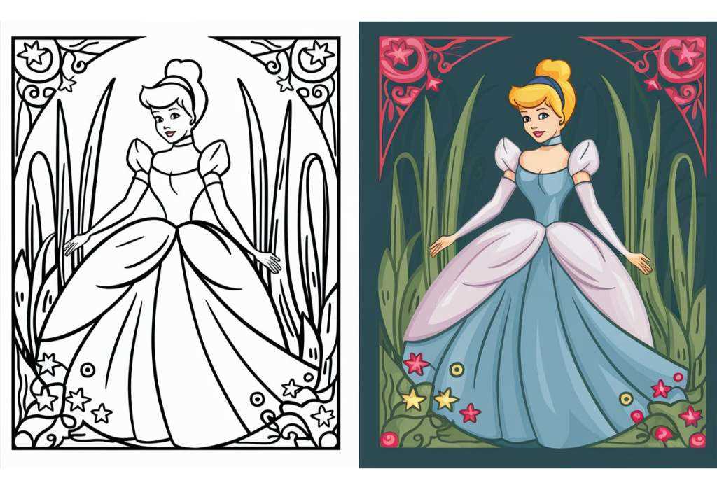 cinderella coloring page printable cinderella coloring page printable
