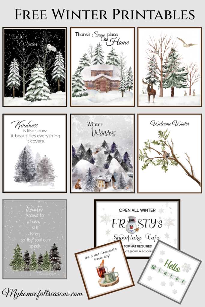 winter pictures printable winter pictures printable
