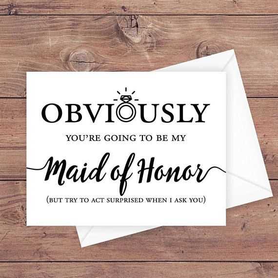 will you be my matron of honor printable