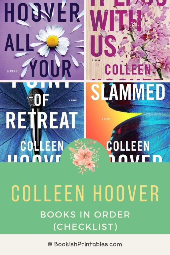 colleen hoover books in order printable list colleen hoover books in order printable list