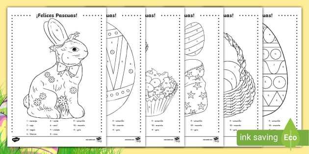 color by number easter printable color by number easter printable