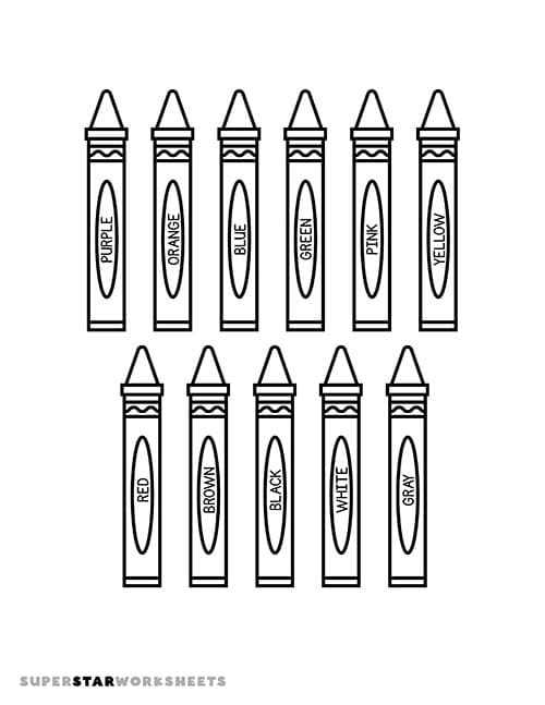 color crayons printable color crayons printable