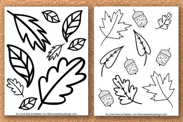 color printable leaves color printable leaves