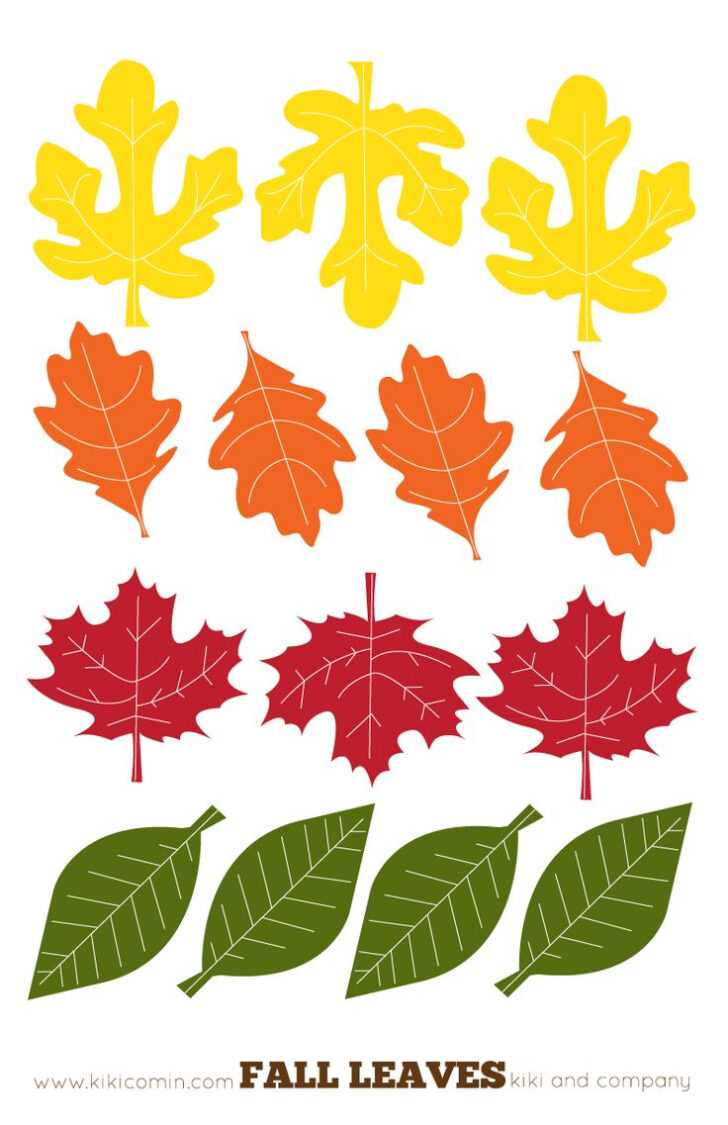 color printable leaves color printable leaves