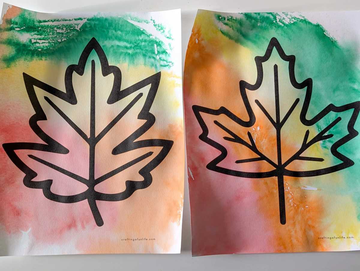 colored leaves printable colored leaves printable