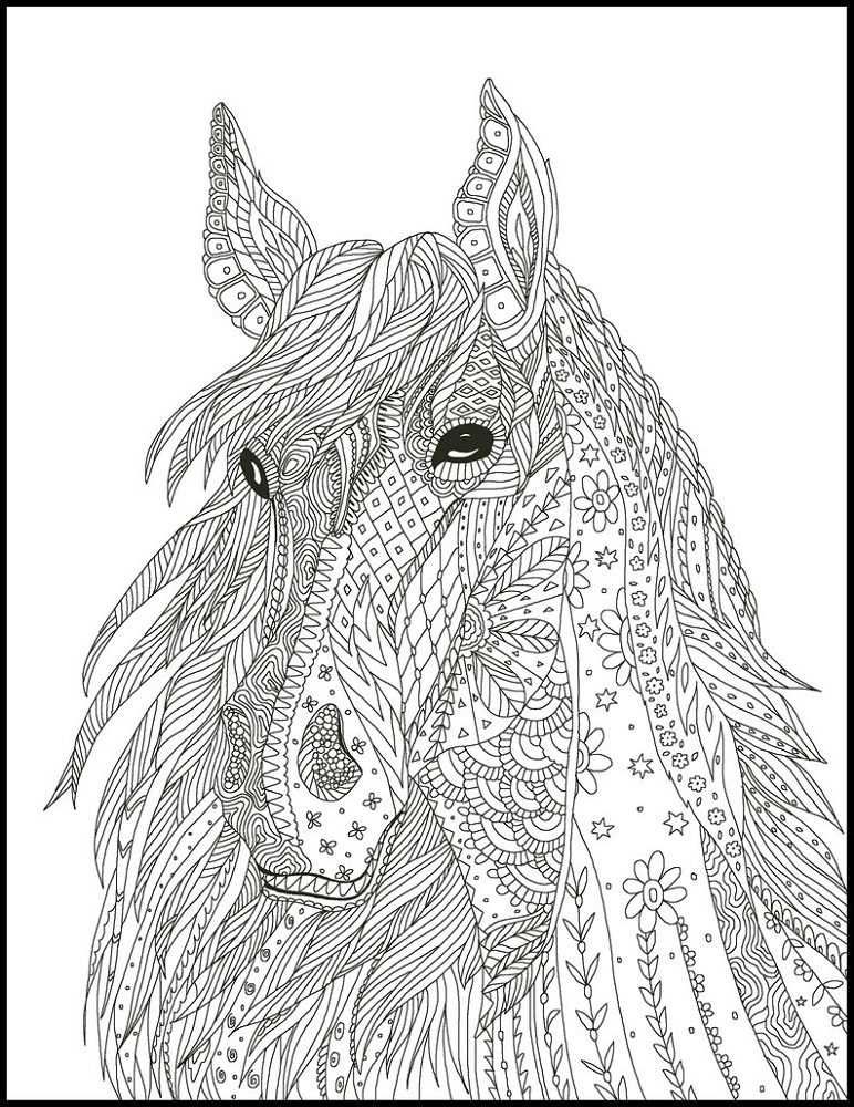 coloring pages of horses printable
