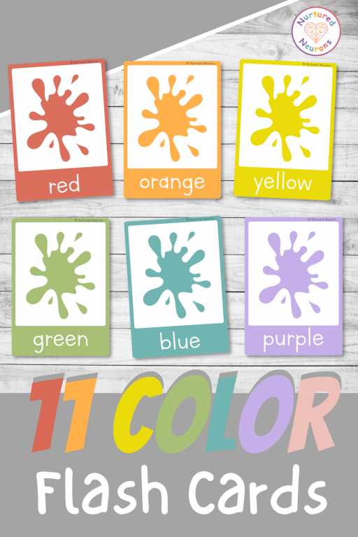 colors flashcards printable colors flashcards printable