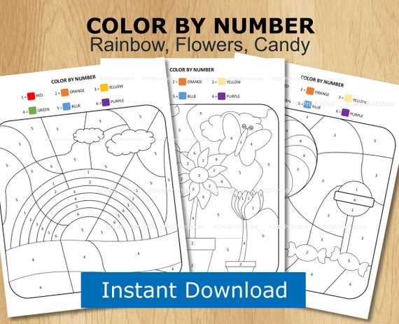 colour by numbers printable sheets colour by numbers printable sheets