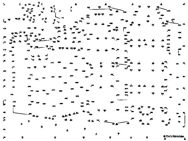 complex dot to dot printables