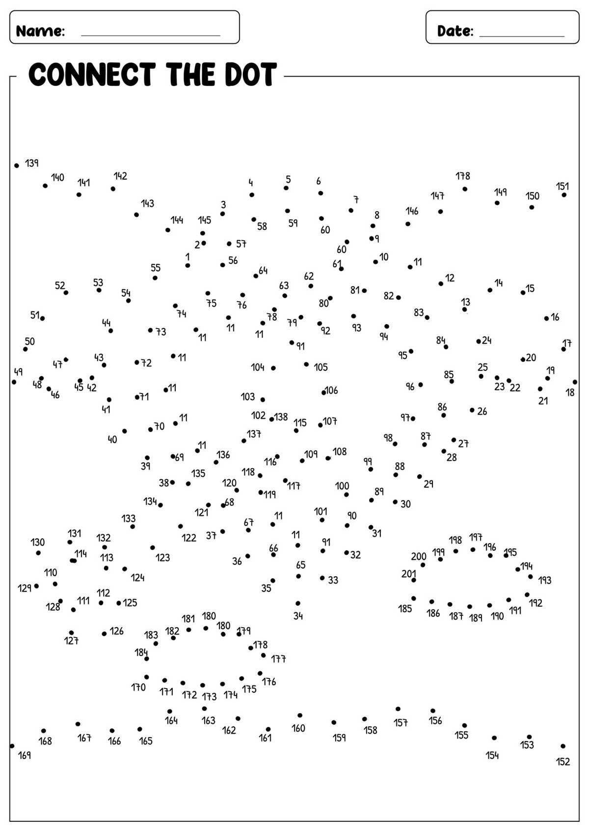 connect the dots extreme printable
