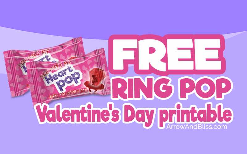 ring pop valentine printable ring pop valentine printable