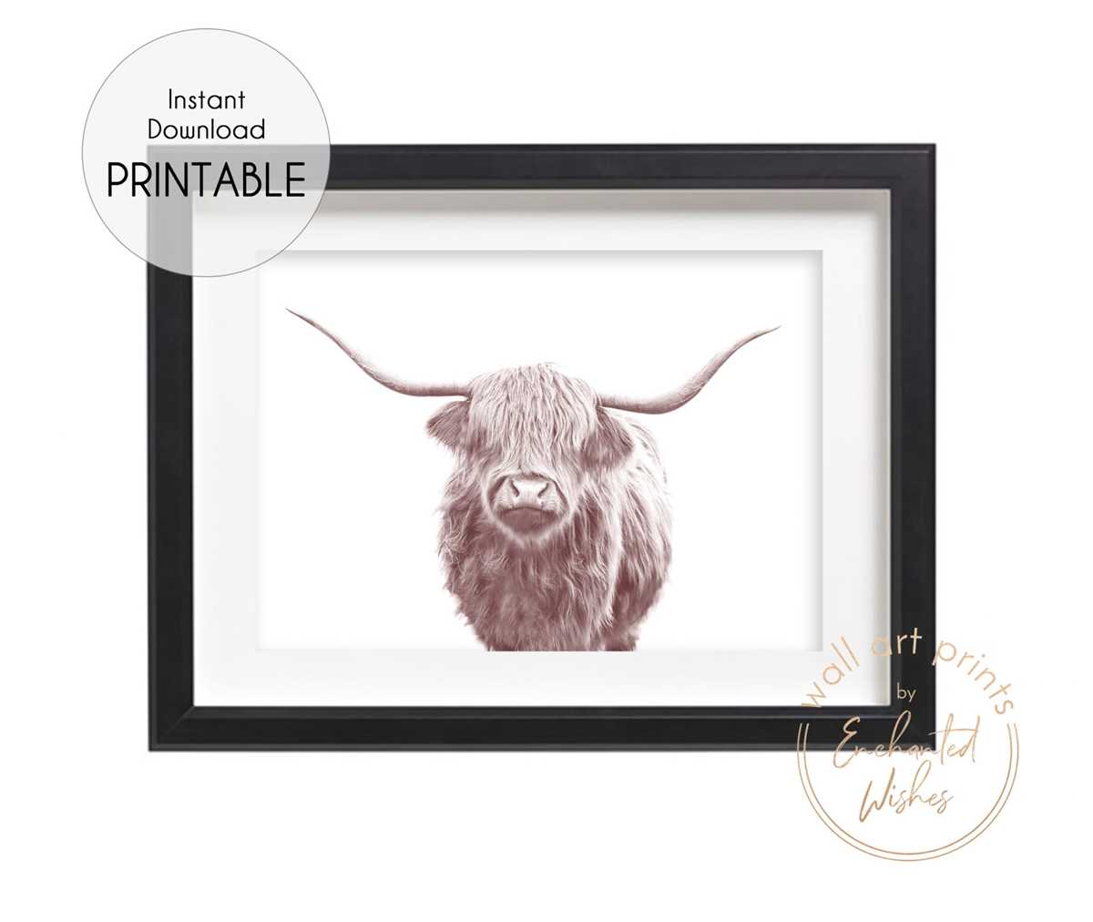 cow print printable