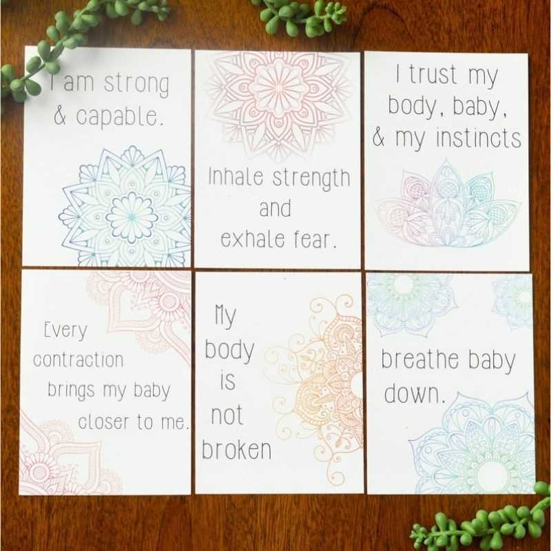 printable birth affirmations printable birth affirmations