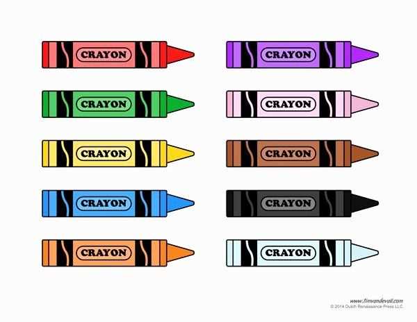 crayon label printable