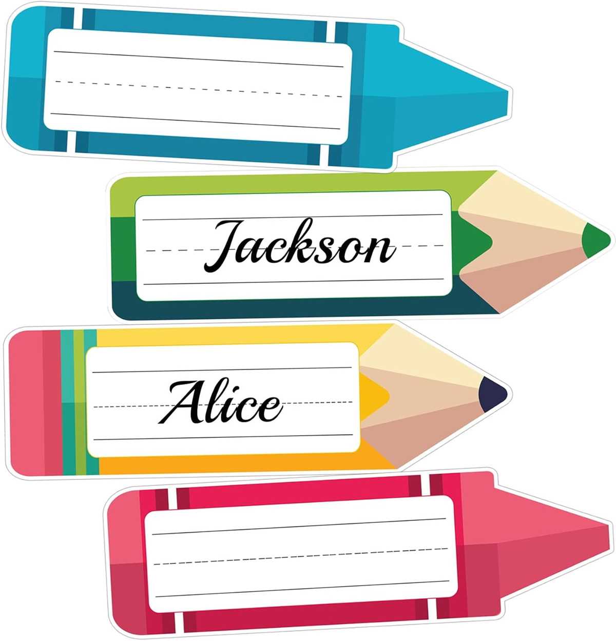 crayon name tags printable
