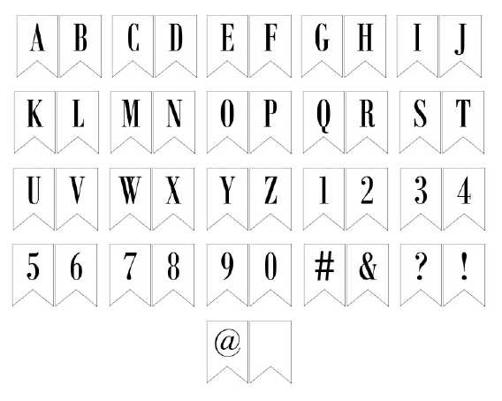 cut out printable banner letters cut out printable banner letters