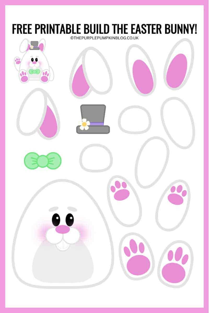 cut out printable bunny template cut out printable bunny template