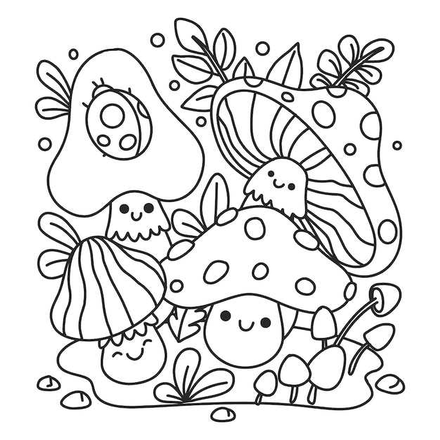 cute aesthetic coloring pages printable