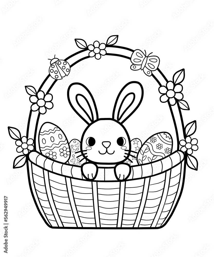 cute easter coloring pages printable
