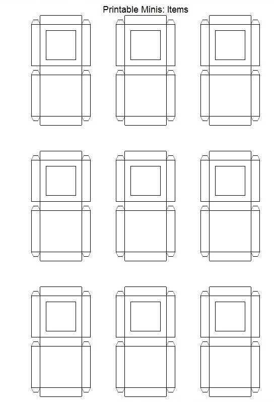 cute printable box template cute printable box template
