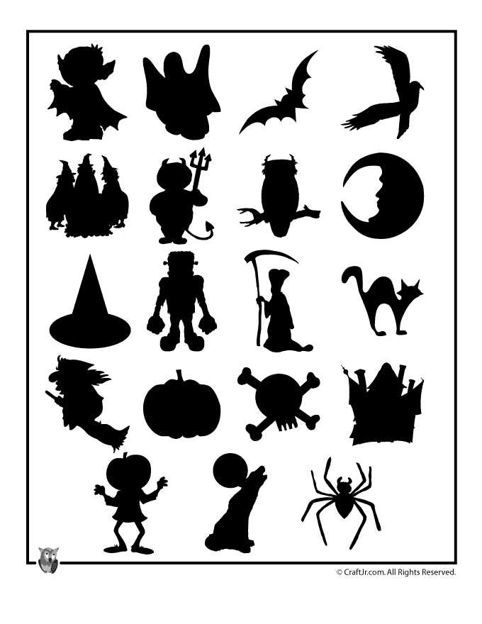 cutout halloween printables cutout halloween printables