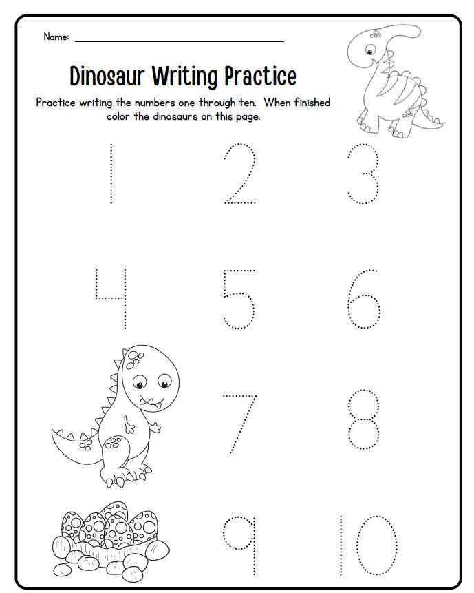 free printable dinosaur worksheets