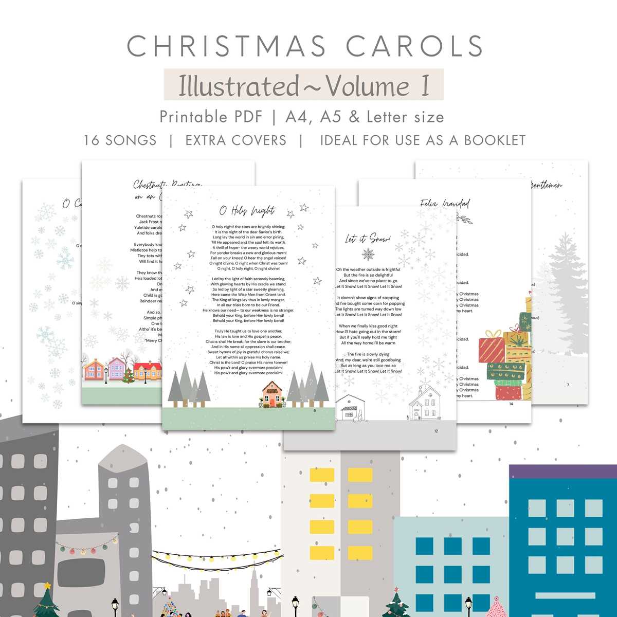 printable christmas carol booklet