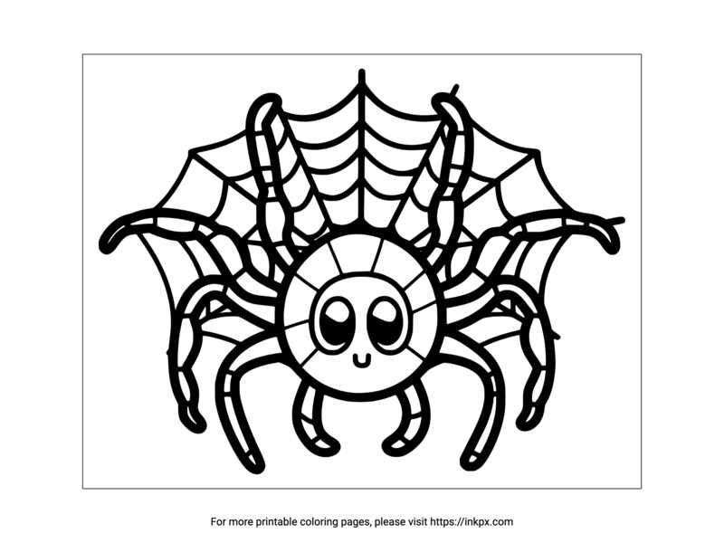 spider web template printable