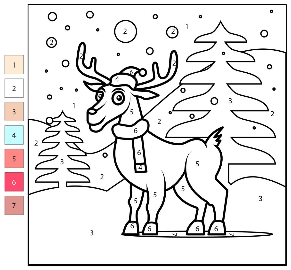 christmas reindeer printable