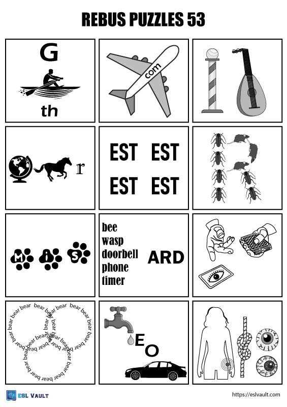 rebus puzzle printable rebus puzzle printable