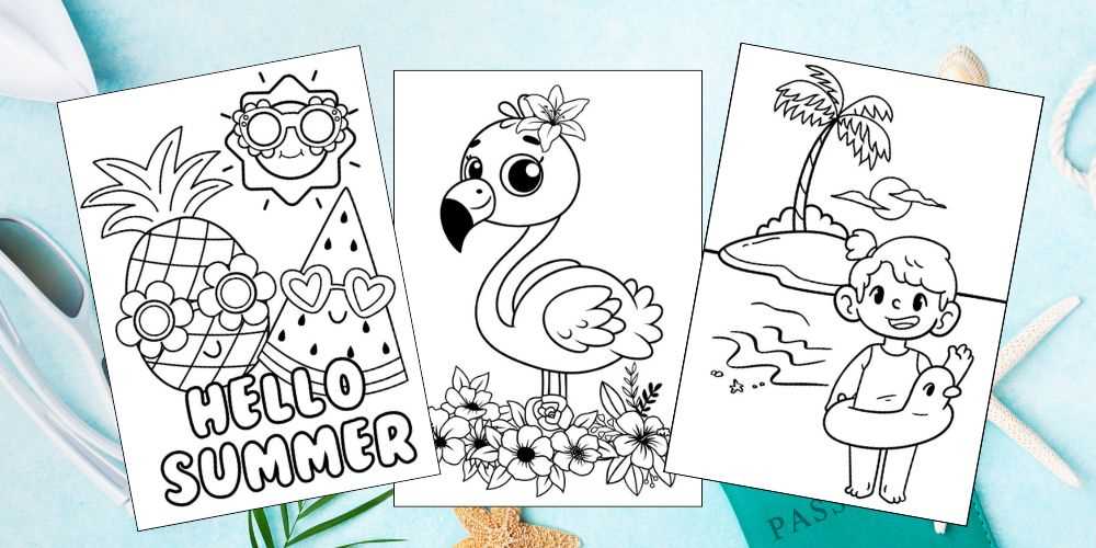 free printable summer coloring pages