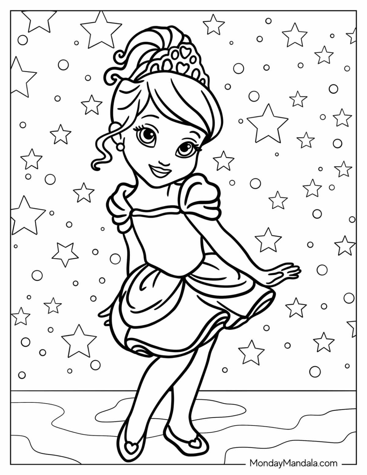 princess printable coloring princess printable coloring