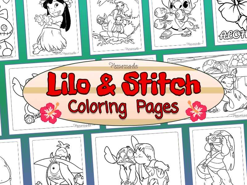 stitch coloring page printable