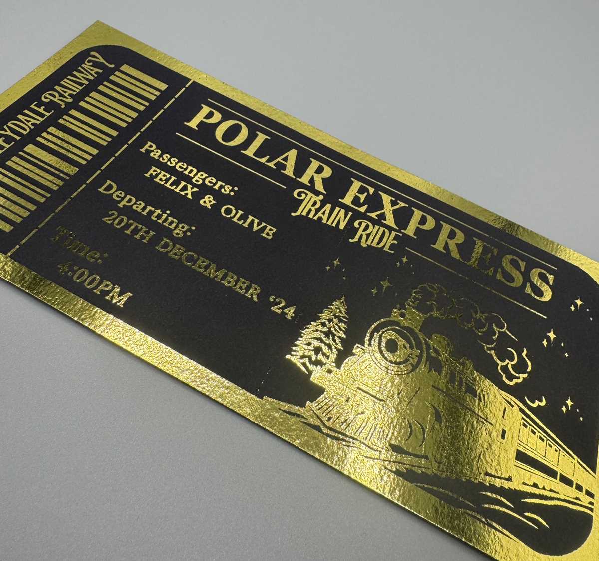 printable golden ticket for polar express