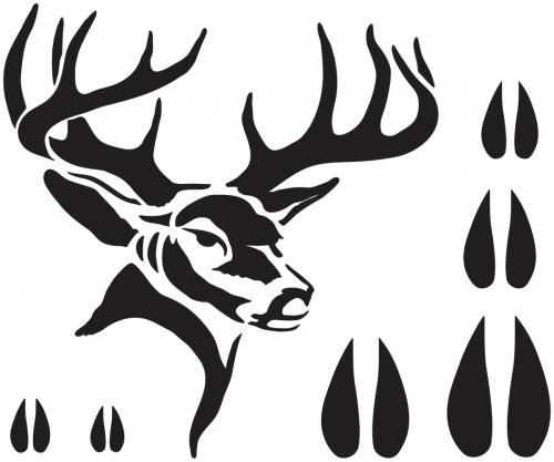 deer silhouette printable