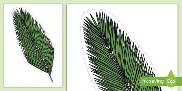printable palm leaf printable palm leaf
