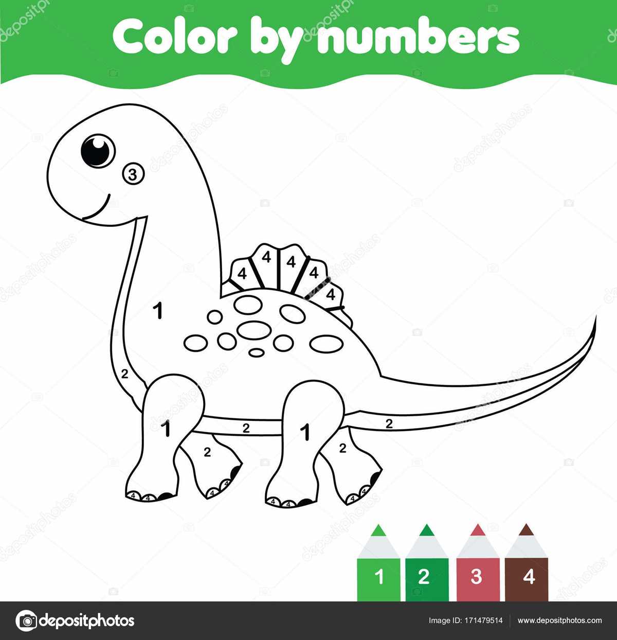 dinosaur color by number printables dinosaur color by number printables