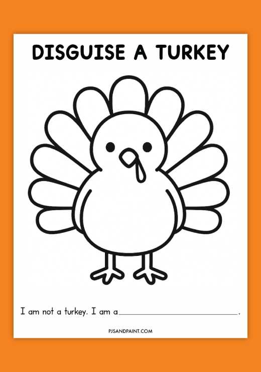 disguise a turkey printable template disguise a turkey printable template