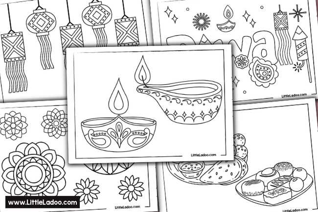 diwali coloring pages printable