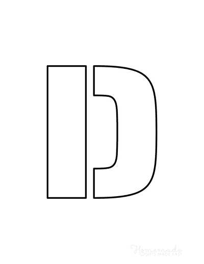 printable letter m stencil