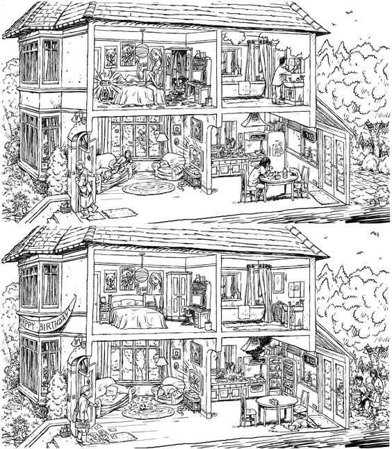 spot the difference adults printable spot the difference adults printable