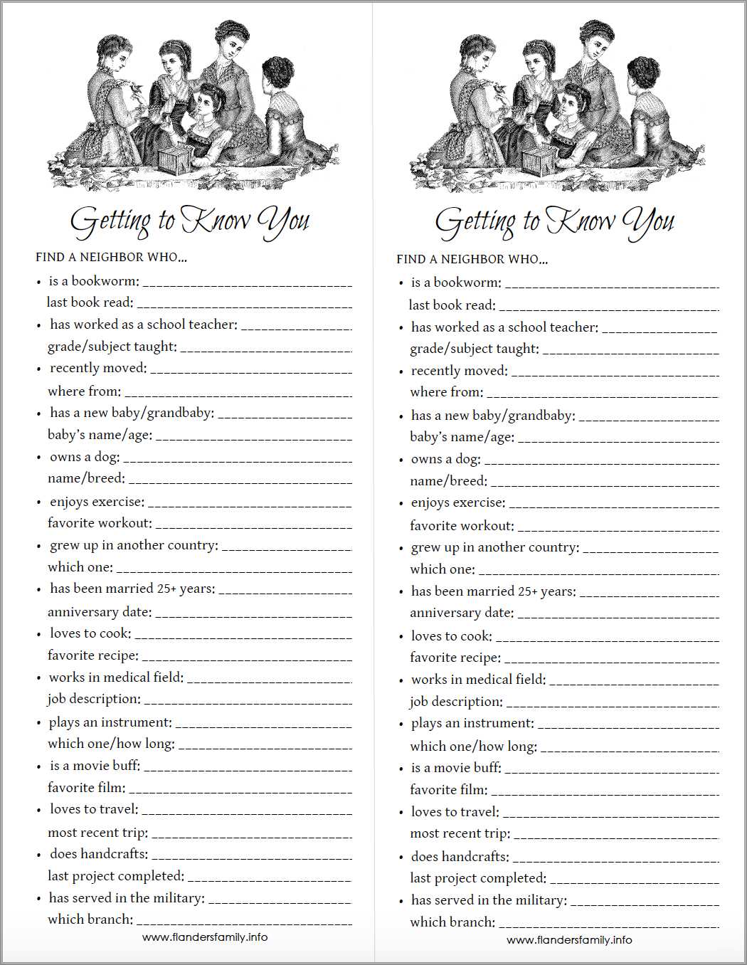 printable icebreaker games