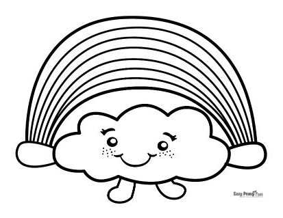 rainbow outline printable rainbow outline printable
