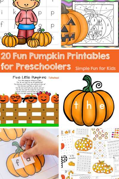 printable pumpkin activities