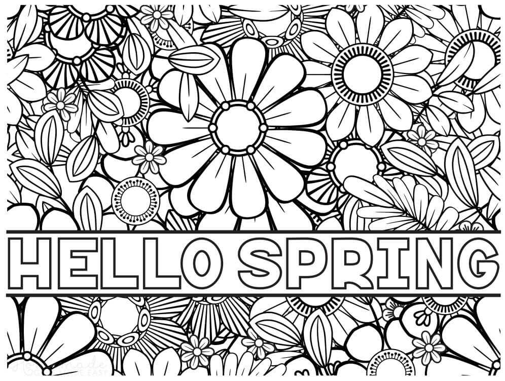 spring free printable coloring pages spring free printable coloring pages
