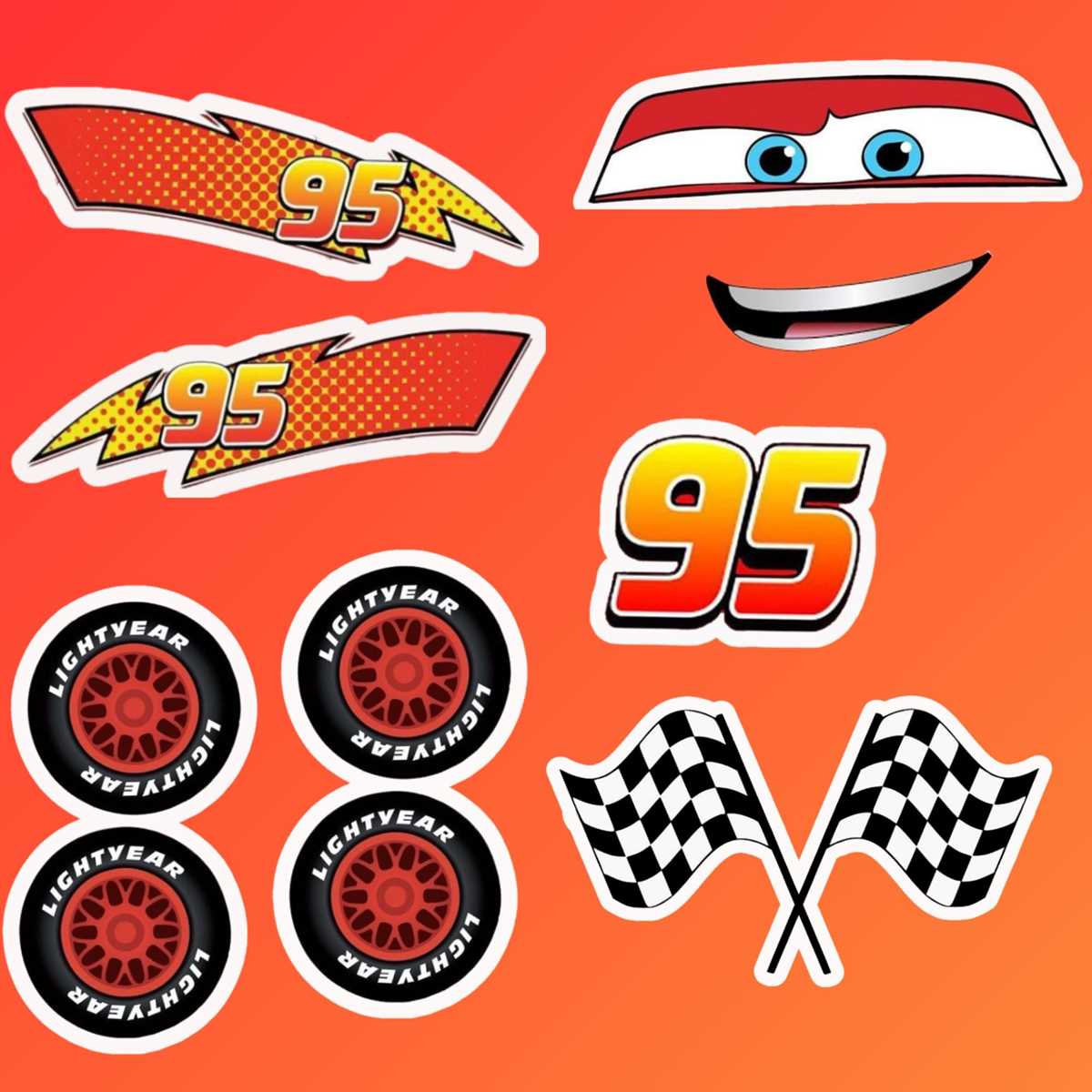 printable lightning mcqueen logo