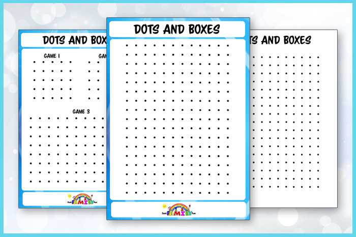 dots and squares game printable dots and squares game printable