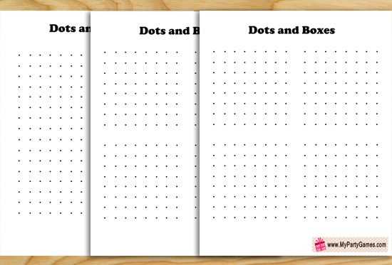 dots and squares game printable dots and squares game printable