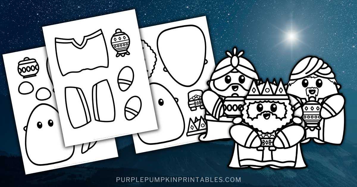 printable three wise men craft