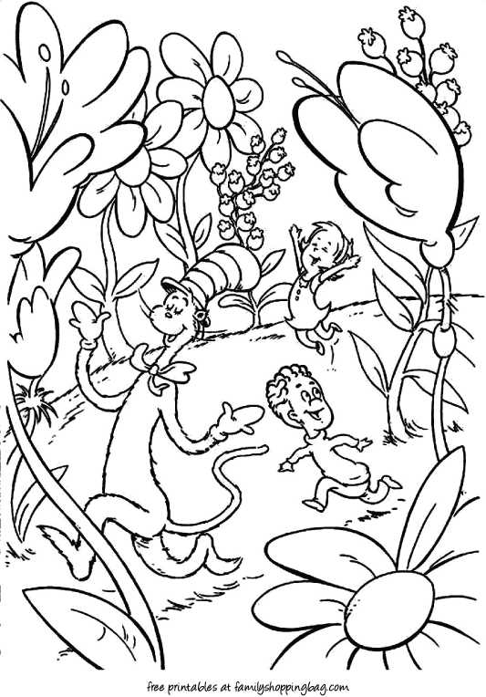 dr seuss free coloring printables